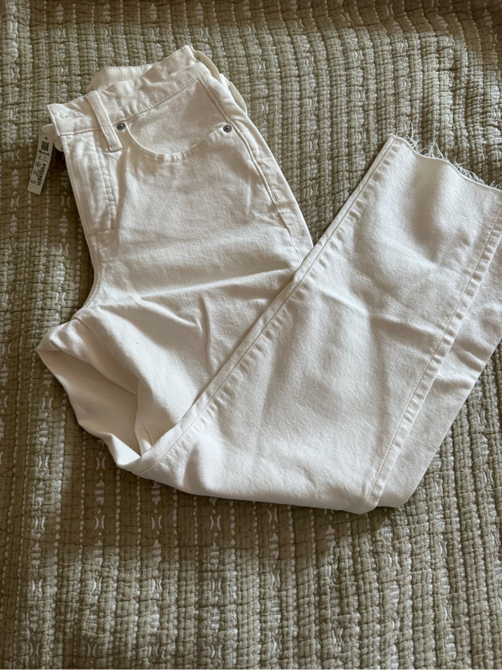 Madewell Cream the curvy perfect vintage Jeans 26p